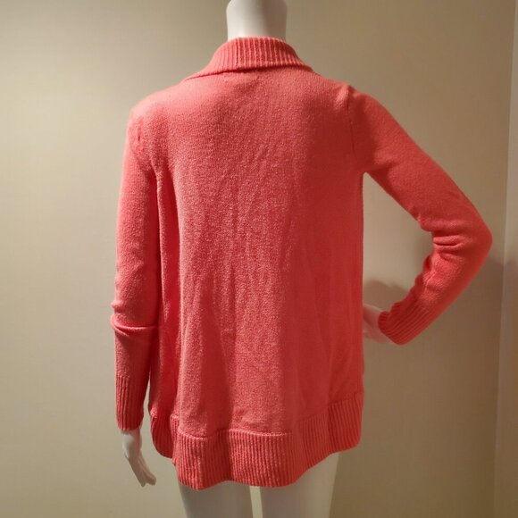Lilly Pulitzer Amalie Open Cardigan Sweater Neon Pink XXS - Picture 6 of 6